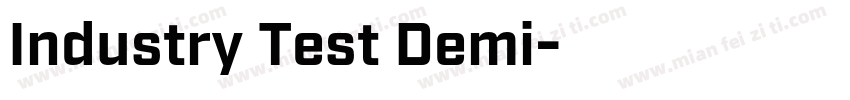 Industry Test Demi字体转换